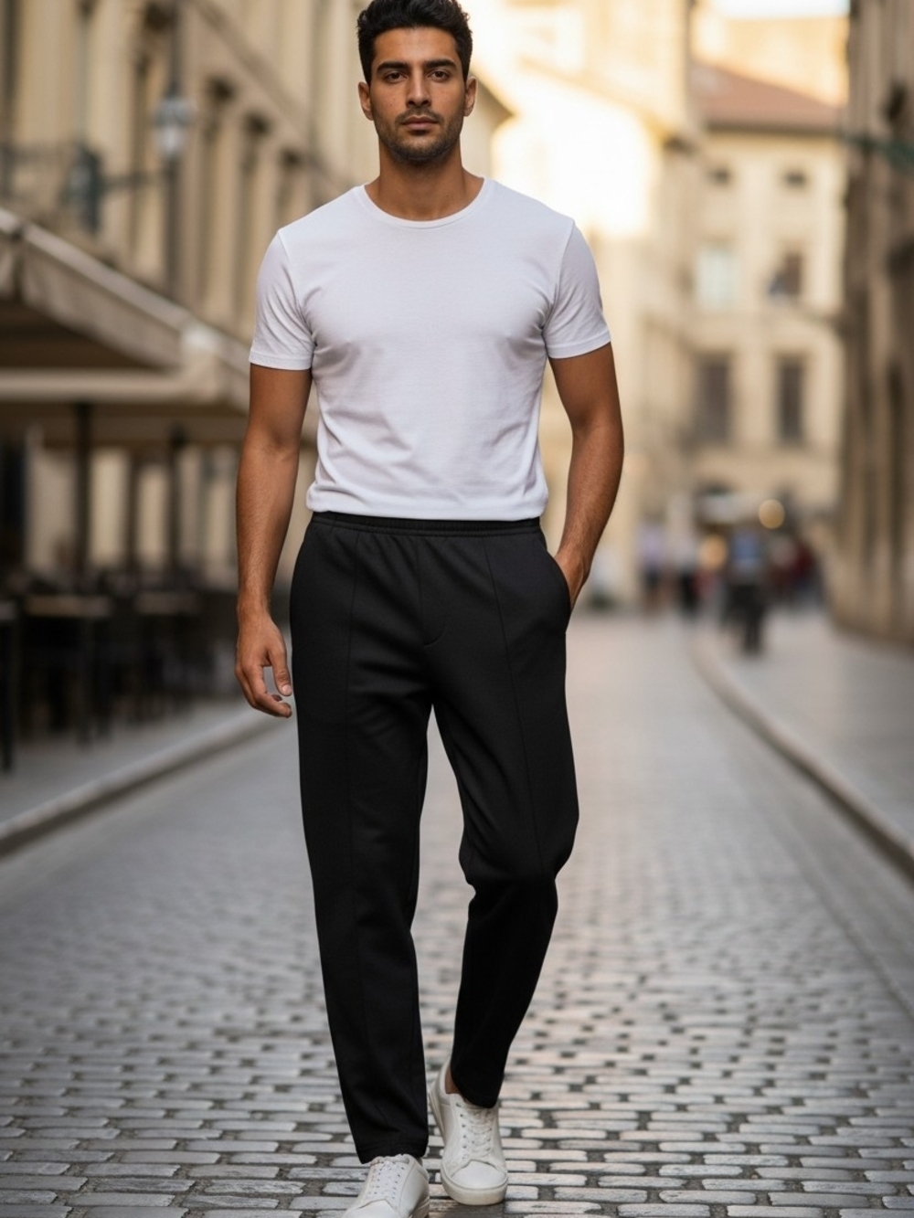 Hanes Men’s EcoSmart Fleece Sweatpants - Black - Medium (NWOT)